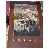 Vintage Israel Travel Posters & Hebrew Judaica Print Ephemera Lot