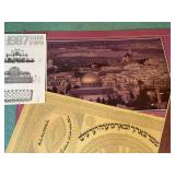 Vintage Israel Travel Posters & Hebrew Judaica Print Ephemera Lot