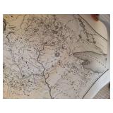 Vintage Minnesota Map Prints & Ipswich Bay Gloucester Harbor Chart Lot