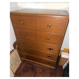 Lattice Furniture Vintage  6 Drawer Tall Dresser Chest Simmons Co
