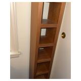 Mid Century Style Wood CD Media Storage Tower Shelf 52in x 8in