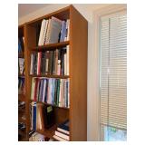 Mid Century Modern Teak Bookcase 6 Shelf 21.5 x 77 x 12 - Contents Not Included