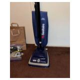 Sanitaire Lightweight Upright Vacuum Triple Filtration Blue Bagged