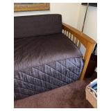 Mission Style Twin Daybed with Trundle Bed 84 x 42 Wood Frame
