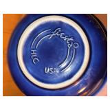 Fiesta Cobalt Blue Ceramic Bowls Set of 3 HLC USA Dinnerware