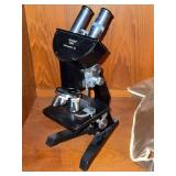 Reichert Austria Binocular Compound Microscope Set With Case