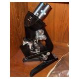 Reichert Austria Binocular Compound Microscope Set With Case