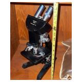 Reichert Austria Binocular Compound Microscope Set With Case