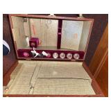 Reichert Austria Binocular Compound Microscope Set With Case