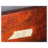 Vintage Scandinavian Modern Hunter MCM Leather Sling Lounge Chair Wood Frame