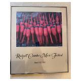 Vintage Rockport, MA Chamber Music Festival 1983 Framed Poster