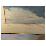 Framed Fisherman and Fish Maritime Art Print by Winslow Homer - 31 X 23 in