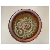 Sarah Dudgeon Signed Studio Pottery Bowl - 11 in