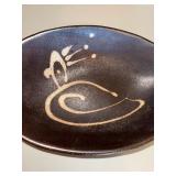 Jan Mckeachie Johnston Ceramic Bird Motif Serving Bowl