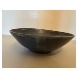 Signed Handmade Studio Pottery Bowl - Spiral Design