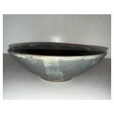 Signed Handmade Studio Pottery Bowl - Spiral Design