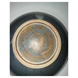 Signed Handmade Studio Pottery Bowl - Spiral Design