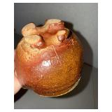 Handmade Glazed Ceramic Bowl - 5 1/2 in
