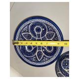 Moroccan Blue & Cream Ceramic Tagine