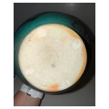 Turquoise Glazed Ceramic Lidded Vessel