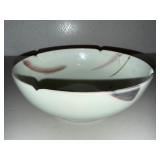 Decorative Ceramic Abstract Floral Glazed Bowl