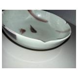 Decorative Ceramic Abstract Floral Glazed Bowl