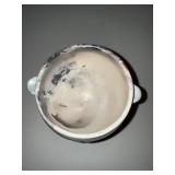 Decorative Ceramic Footed Bowl or Planter With Handles