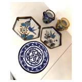 Talavera La Corona Handmade Pottery Assortment - 5-Piece Mixed Lot