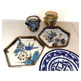 Talavera La Corona Handmade Pottery Assortment - 5-Piece Mixed Lot