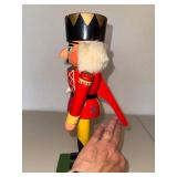 Wooden Nutcracker Soldier Figure With Stand - 14 in