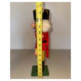 Wooden Nutcracker Soldier Figure With Stand - 14 in