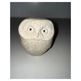 Sculpted Owl Ceramic Figurine
