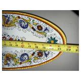 Per Fiori Made in Italy Hand-Painted Ceramic Serving Set (Lot of 4)