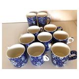 Queens Crownford Calico Floral Mugs (Lot of 8)