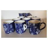 Queens Crownford Calico Floral Mugs (Lot of 8)