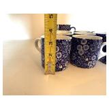 Queens Crownford Calico Floral Mugs (Lot of 8)