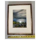 R. Schauer Signed Framed Landscape Artwork - 10 1/2 X 14 in