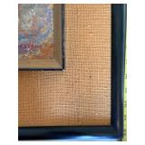 Vintage Framed Textured Landscape Painting - 28 X 22 in