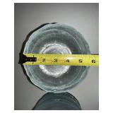 Clear Glass Floral Pattern Bowls & Plates Group of 25