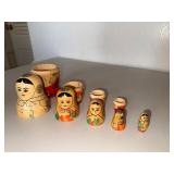 Wooden Matryoshka Nesting Doll Set - 5pc