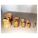 Wooden Matryoshka Nesting Doll Set - 5pc