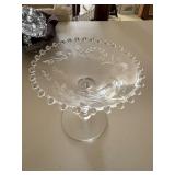 Pressed & Cut Glass Serving Pieces Mixed Lot