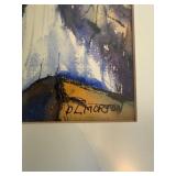 D.L. Morton Signed Mountain Landscape Watercolors - Pair of 2