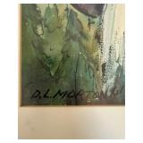 D.L. Morton Signed Mountain Landscape Watercolors - Pair of 2