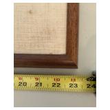 Framed Wooded Landscape Artwork - 24" W X 15" H