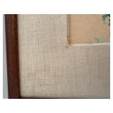 Framed Wooded Landscape Artwork - 24" W X 15" H