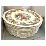 Royal Cauldon Bentick Floral Plates 11in (Lot of 10)