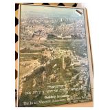 Vintage 1986 Jerusalem Aerial View Framed Poster - Israel Museum