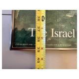 Vintage 1986 Jerusalem Aerial View Framed Poster - Israel Museum