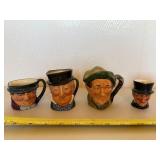 Royal Doulton Character Jug Assortment Including Auld Mac D5824 (Lot of 4)